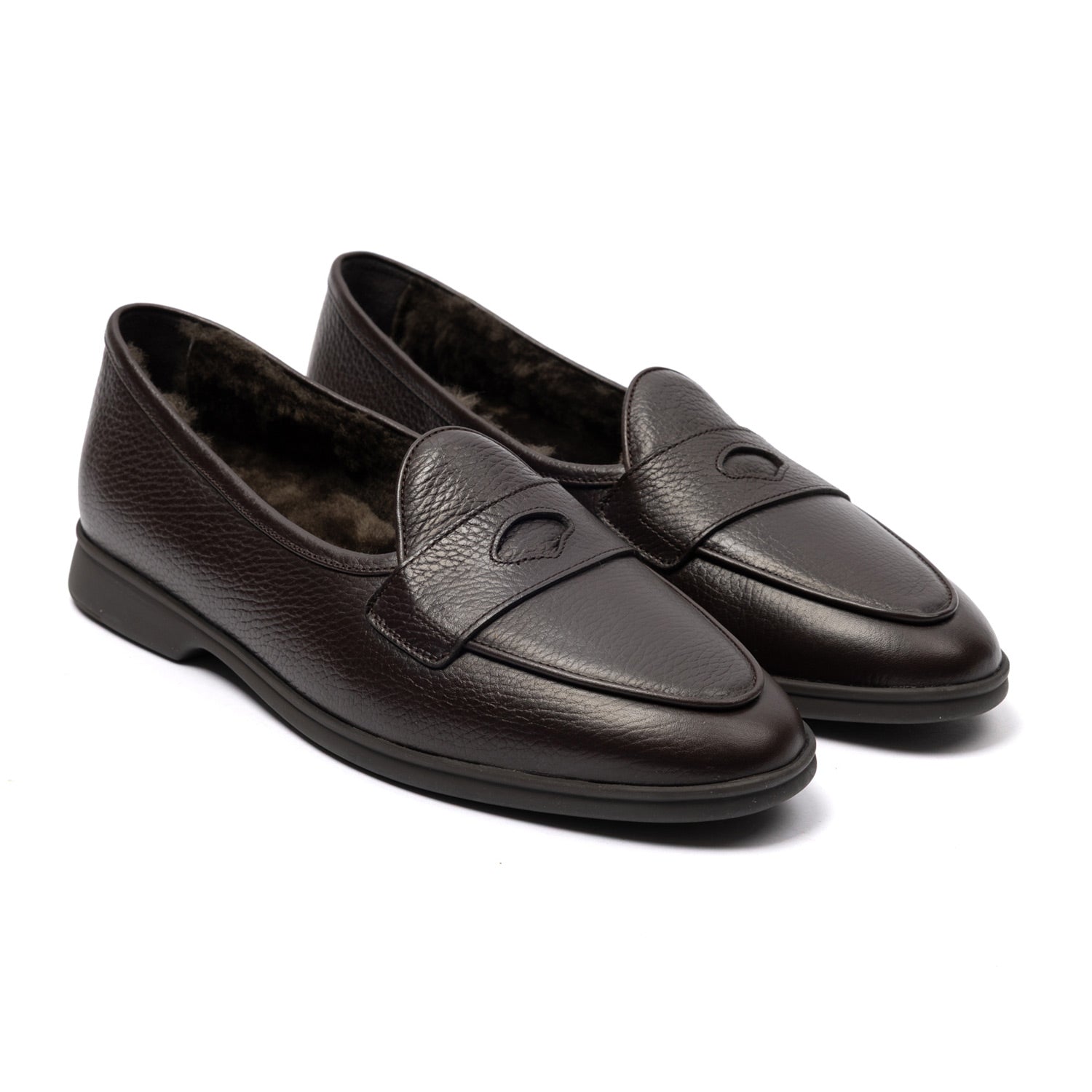Baudoin & Lange x MJ: Stride Penny Loafer "Shearling" made of Calfskin - handmade